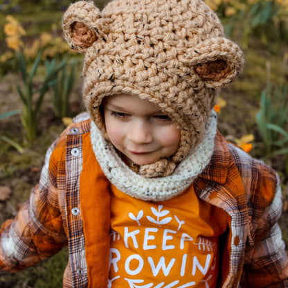 Bear Bonnet with ties