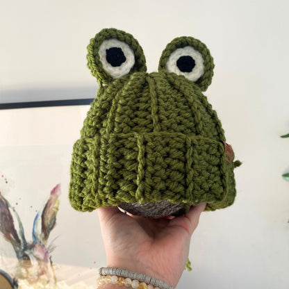 Frog beanie hat