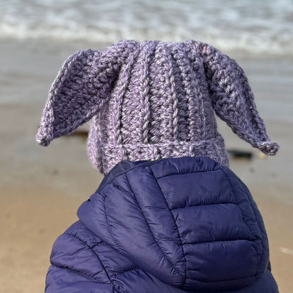 Floppy bunny beanie hat