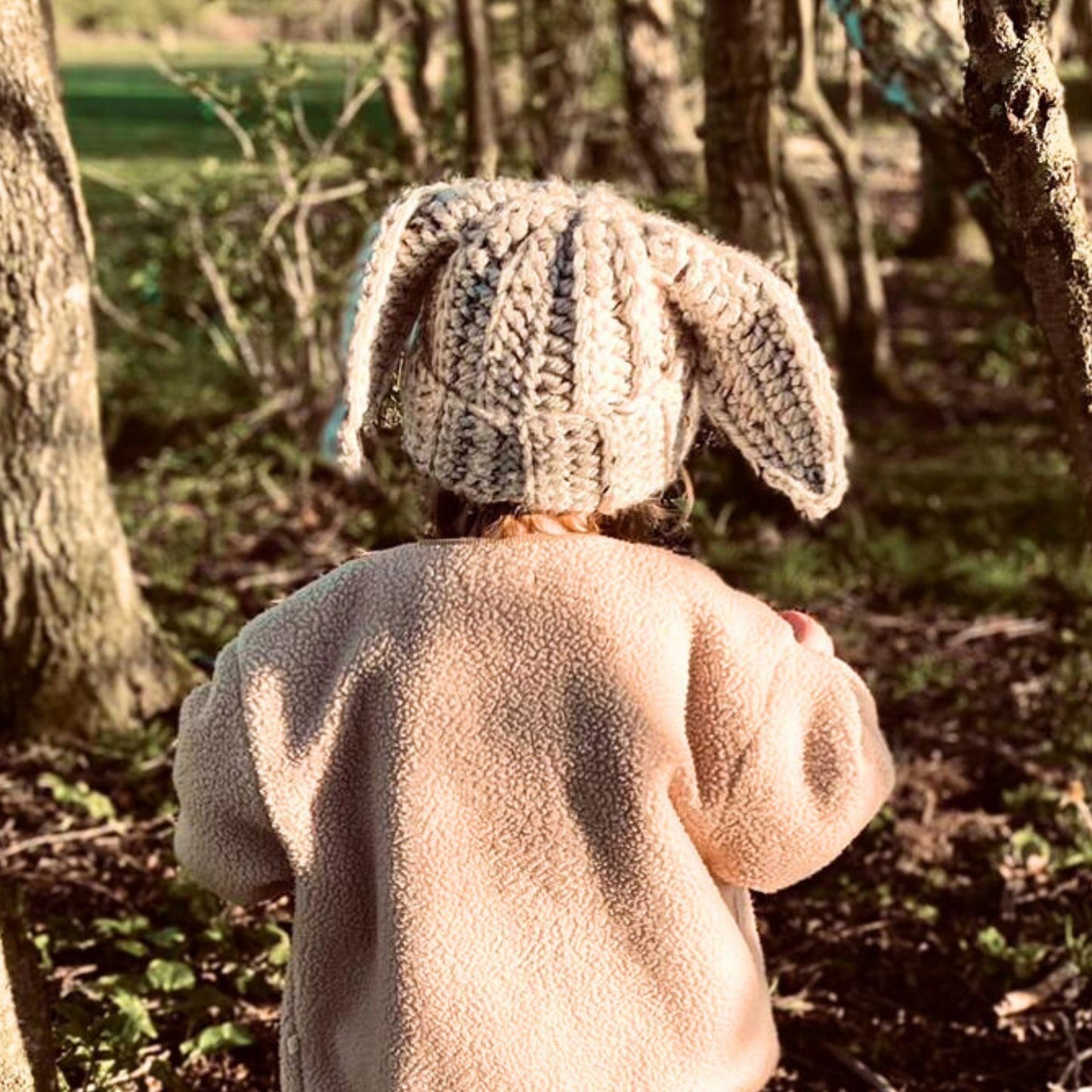 Floppy bunny beanie hat