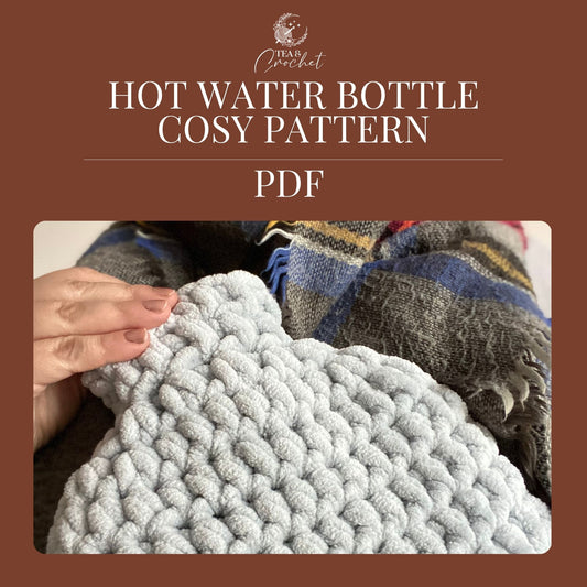 Super cosy hot water bottle PDF crochet pattern