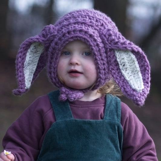 Floppy Bunny Bonnet with ties