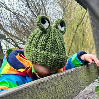 Frog beanie hat