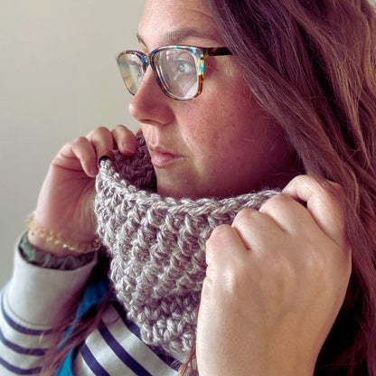 Make it yourself Crochet Kit Super chunky snood kit (baby - adult size)