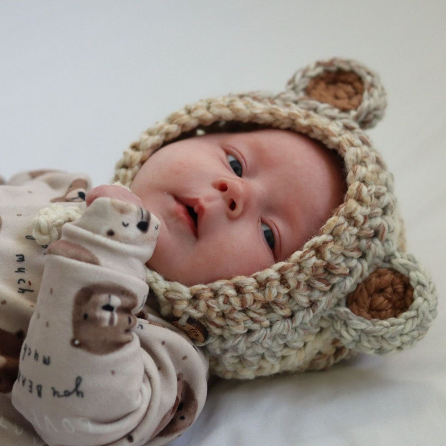 Bear Bonnet with ties