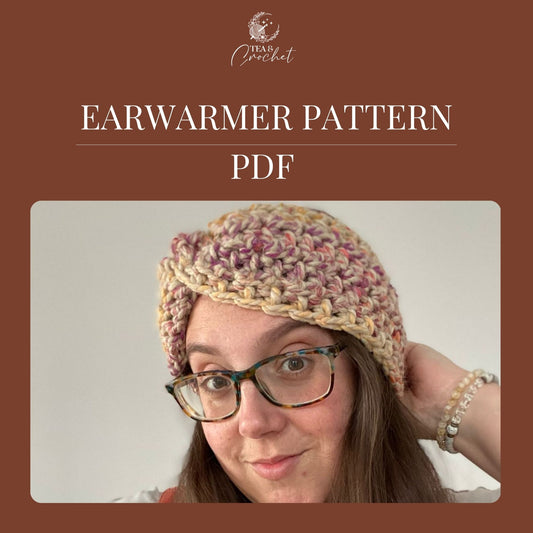 Super chunky earwarmer crochet PDF pattern