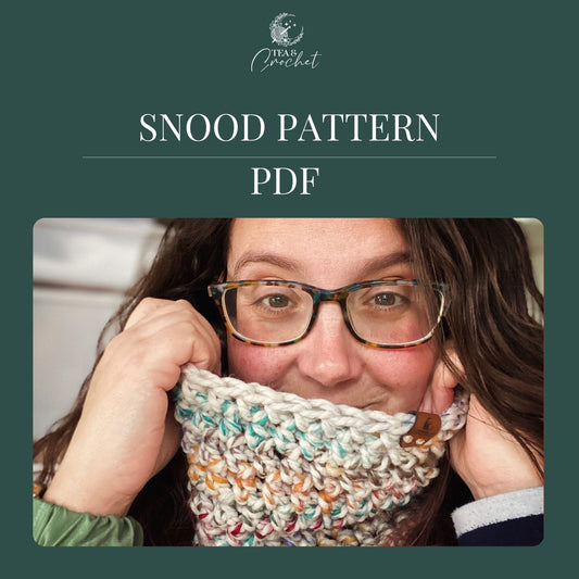 Super chunky snood crochet PDF pattern