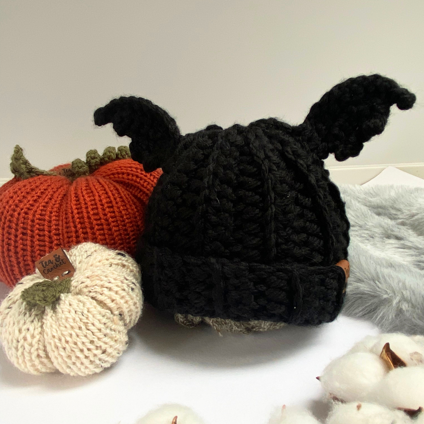 Halloween Bat beanie hat