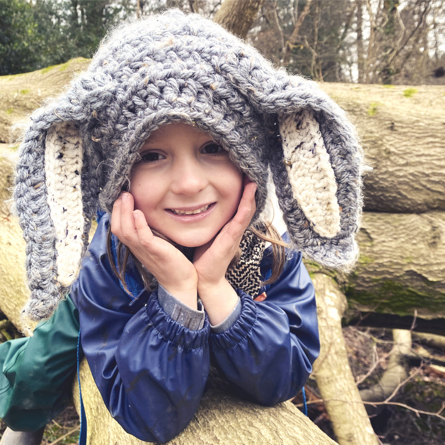 Floppy Bunny Bonnet with ties