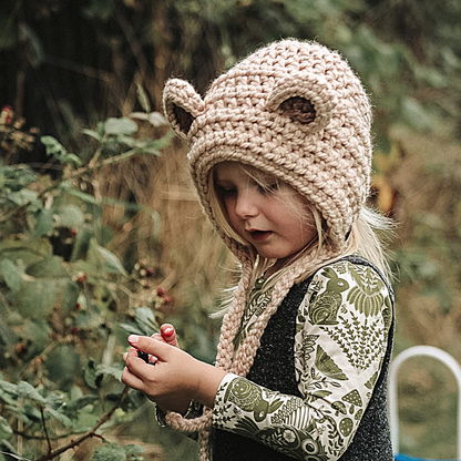 Bear Bonnet with ties