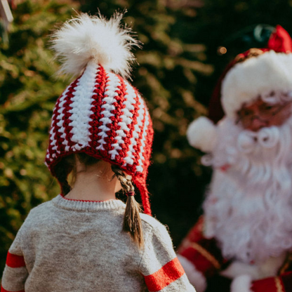 Christmas Super Chunky candy cane pixie bonnet