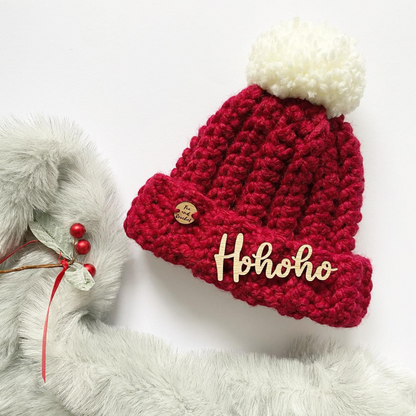 Christmas Pompom Beanie hat