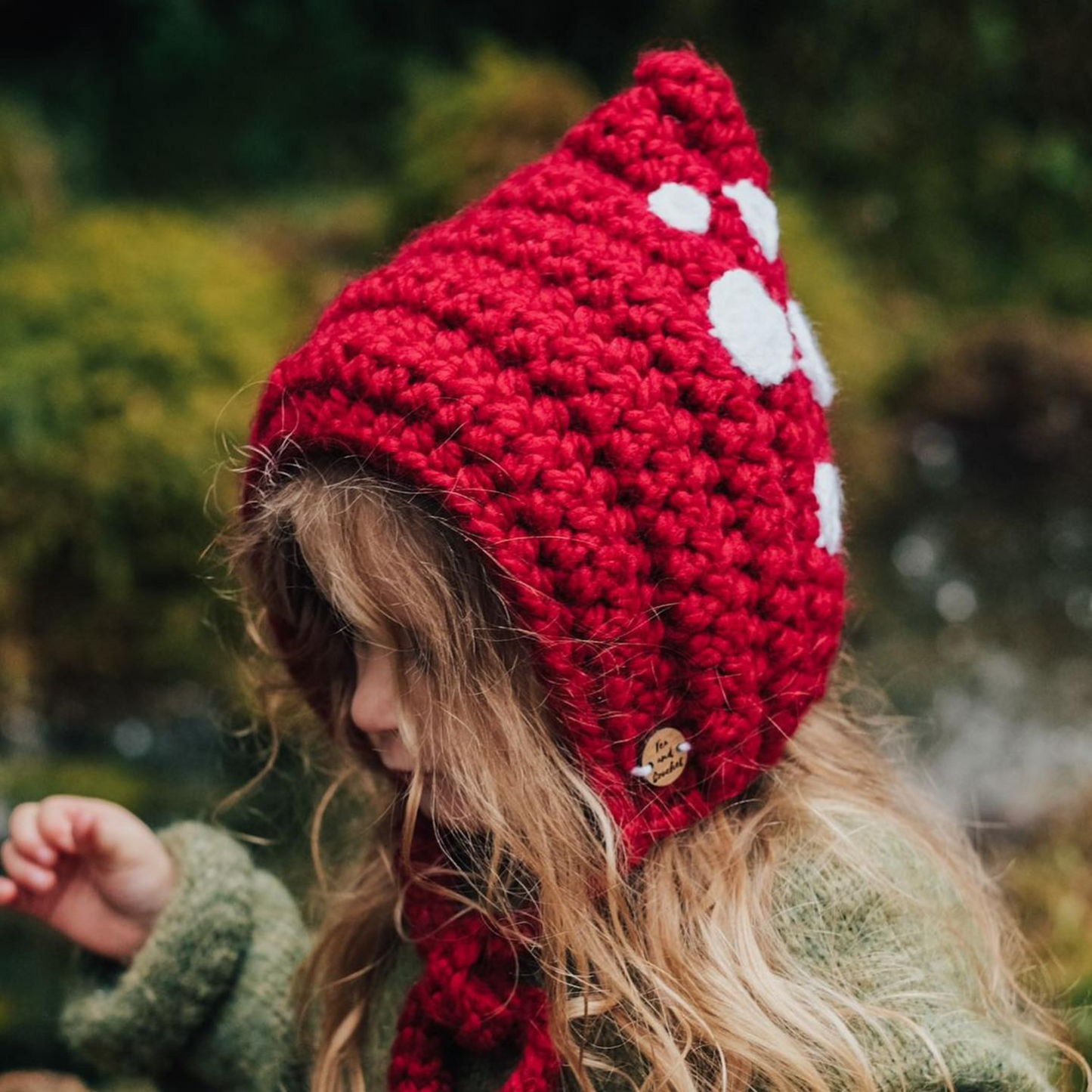 Toadstool pixie bonnet