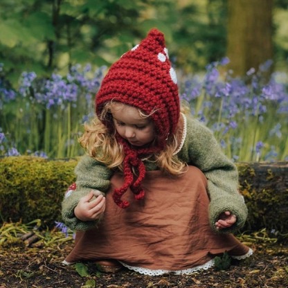 Toadstool pixie bonnet